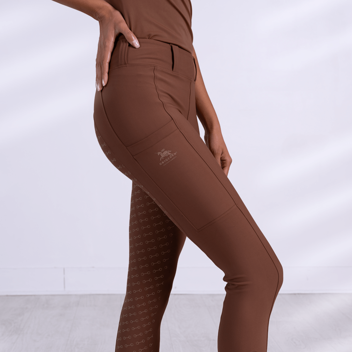Uniqcorn Exceptionnel Hybrid Equestrian Breeches "Caramelized"