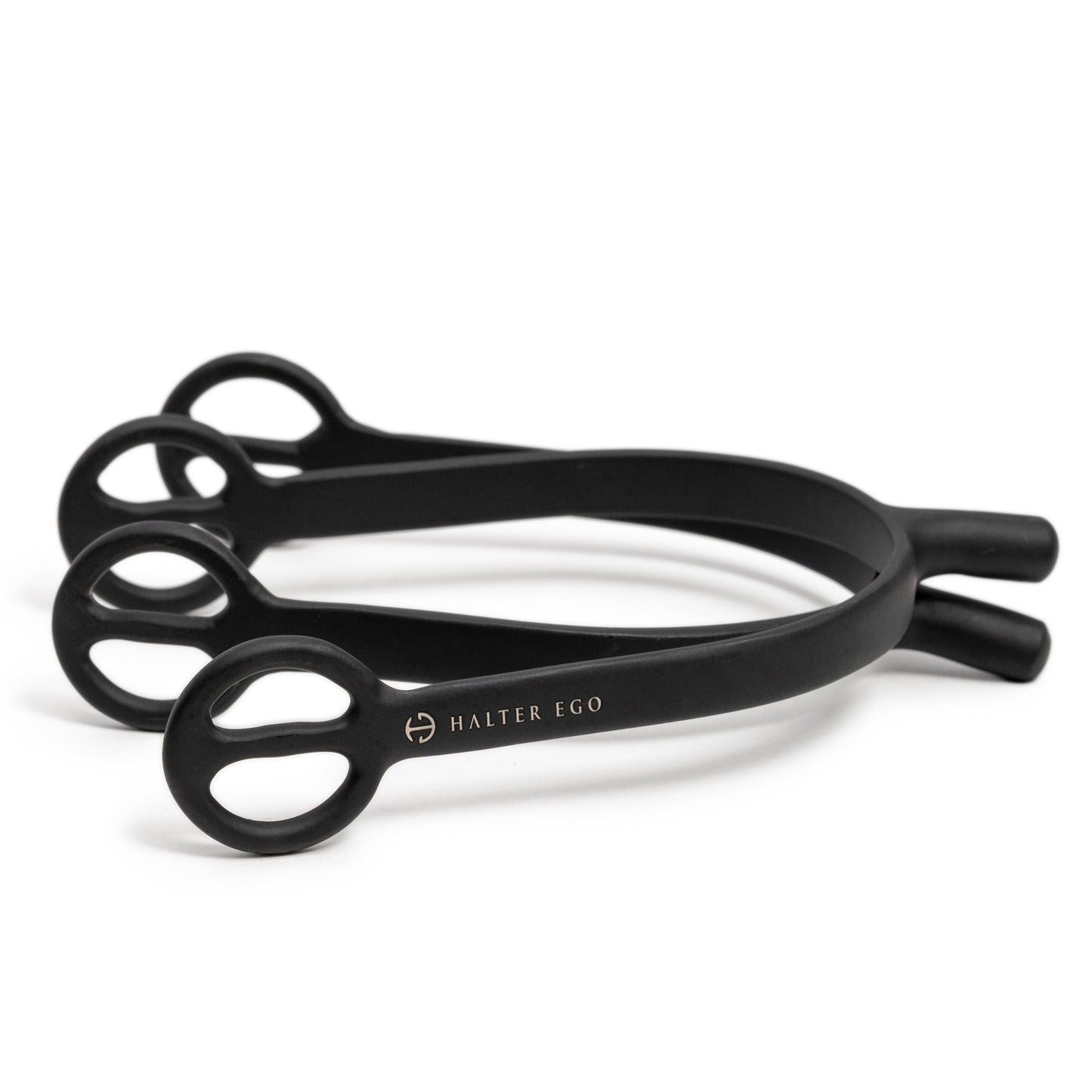 Halter Ego® Matte Black Spurs - Short Shank