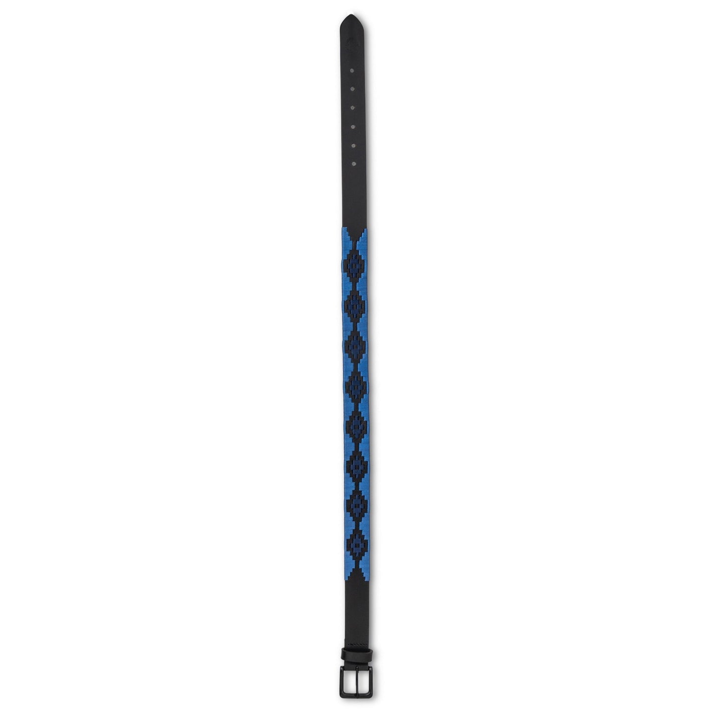 Halter Ego® Azul Nocturno - Midnight & Sky Blue Black Leather Polo Belt