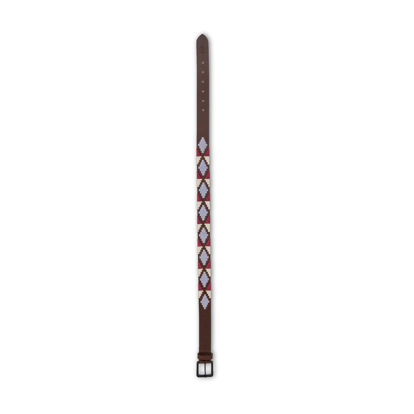 Halter Ego® Viñedo - Burgundy, Lavender Ice Blue, Brown & Ivory Brown Leather Polo Belt