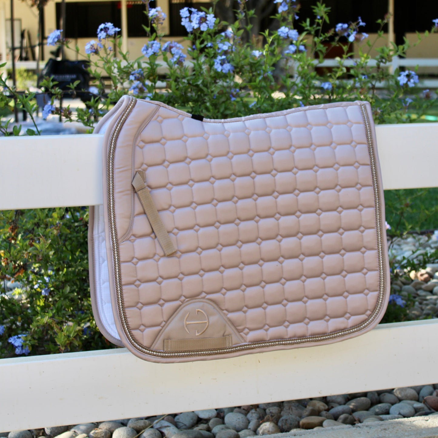 Halter Ego® Satin Classic Dressage Saddle Pad - Champagne Cristal