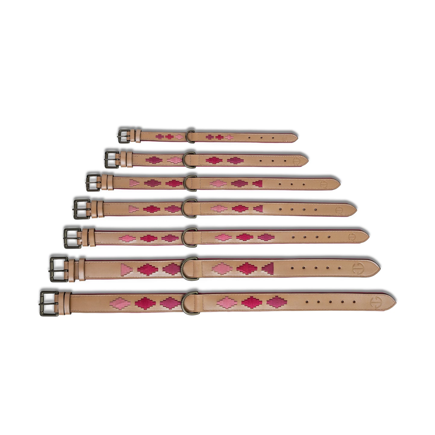 Halter Ego - Rosé Lumière Leather Dog Collar