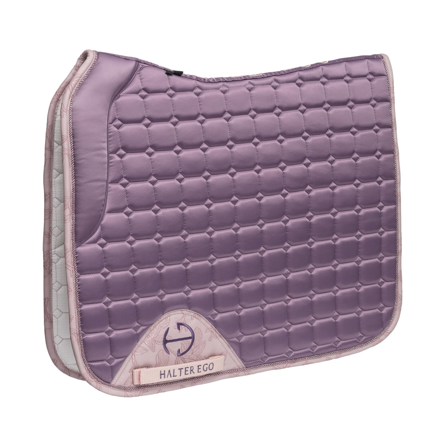 Halter Ego - Romance Collection Satin Classic Dressage Saddle Pad (Cob) - Orchid Mist