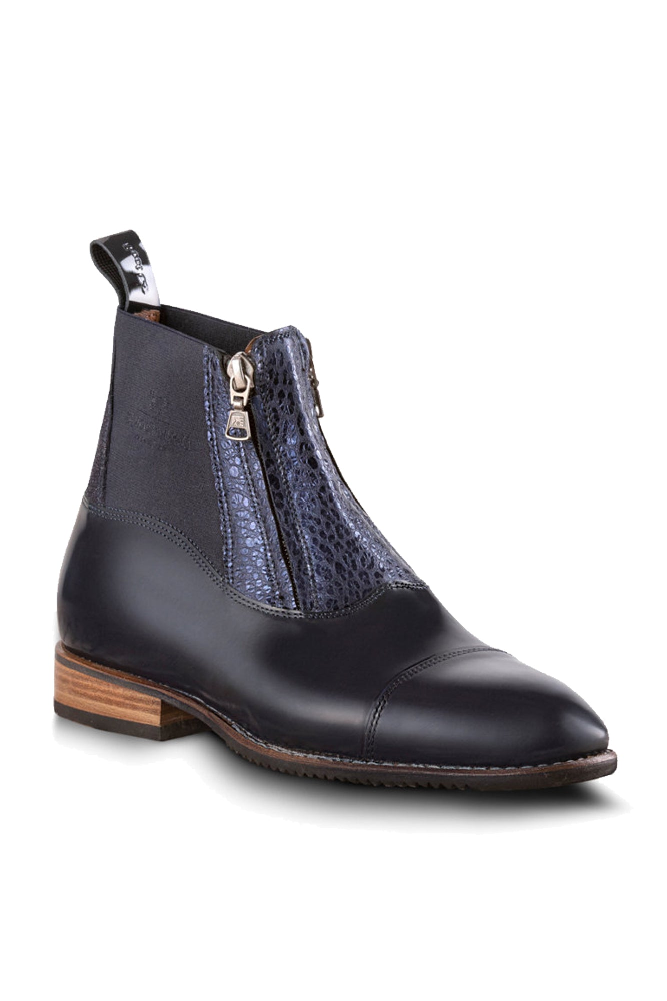 DeNiro Short Boot — T122 - Brushed Blue Navy - Custom Order Deposit