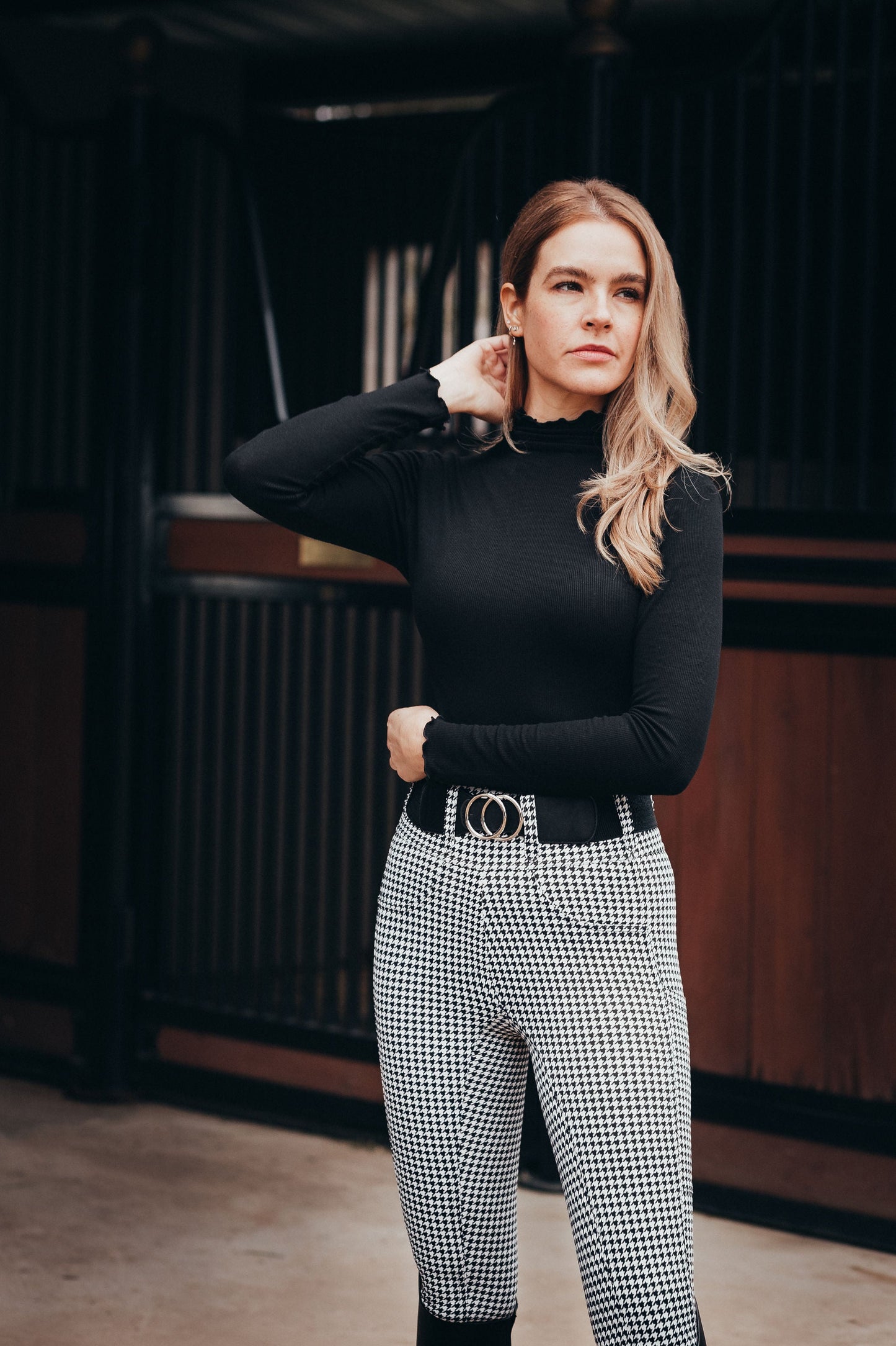 Canter Culture - Athletic Breech - Houndstooth
