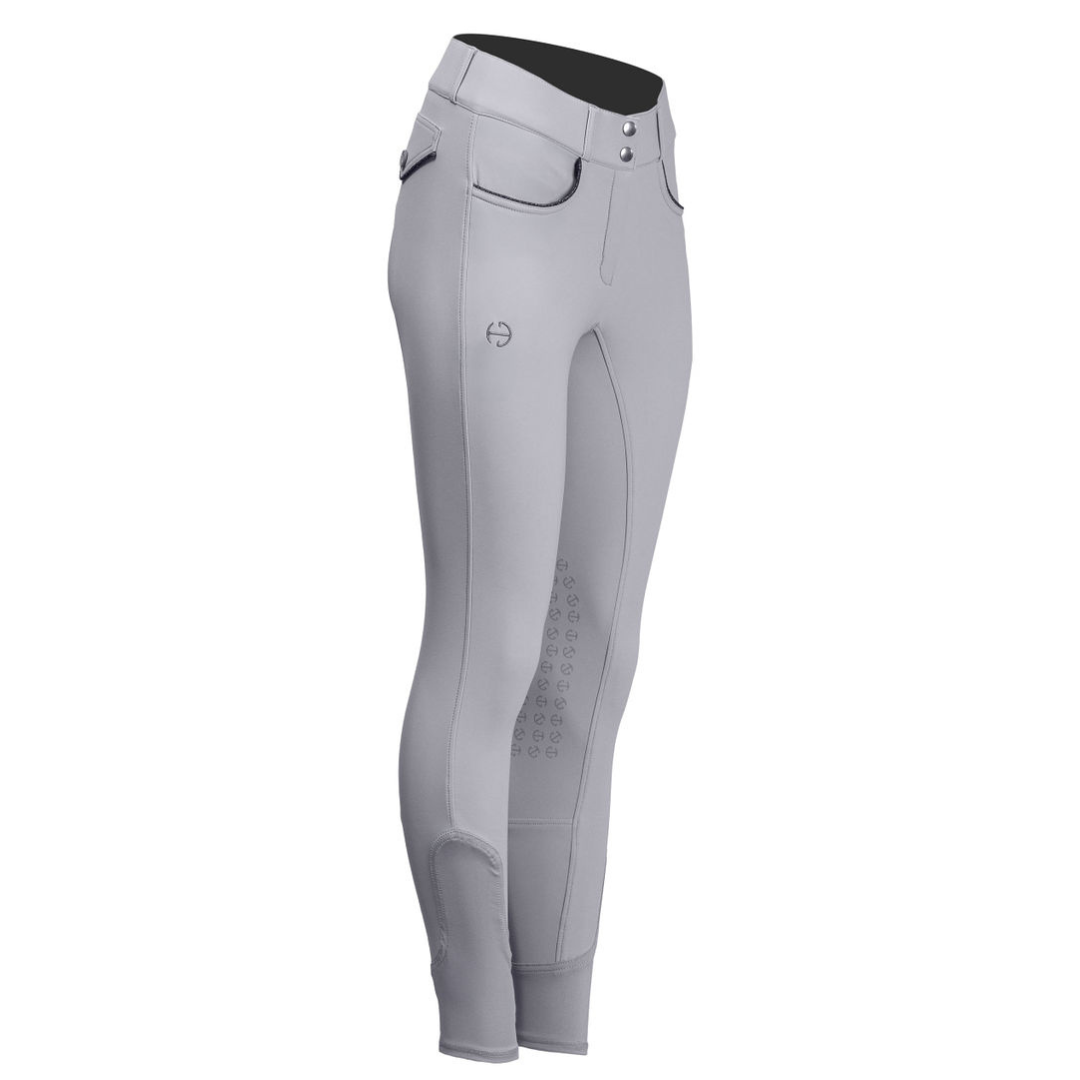 Halter Ego® Evolution Knee Patch Breeches - Alloy + Anthracite