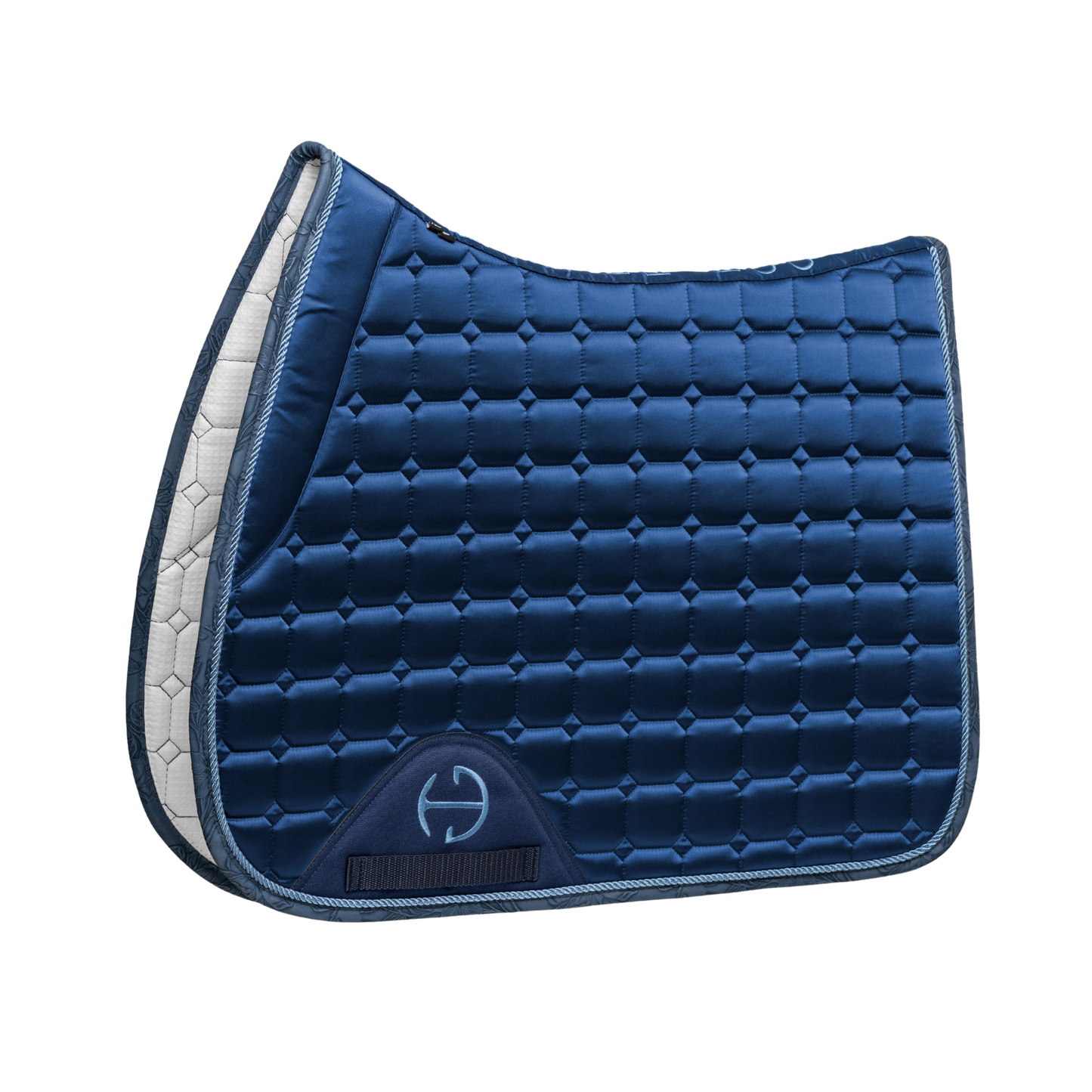 Halter Ego - Romance Collection Satin Classic Jump Saddle Pad - Prussian Blue