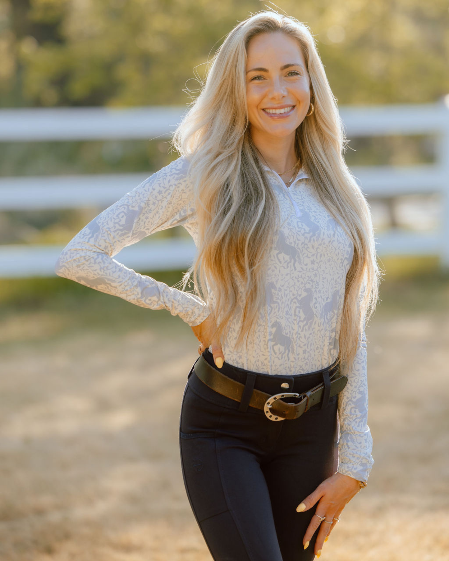 D. D. Prints With A Purpose CORAL Long Sleeve Signature Sunshirt