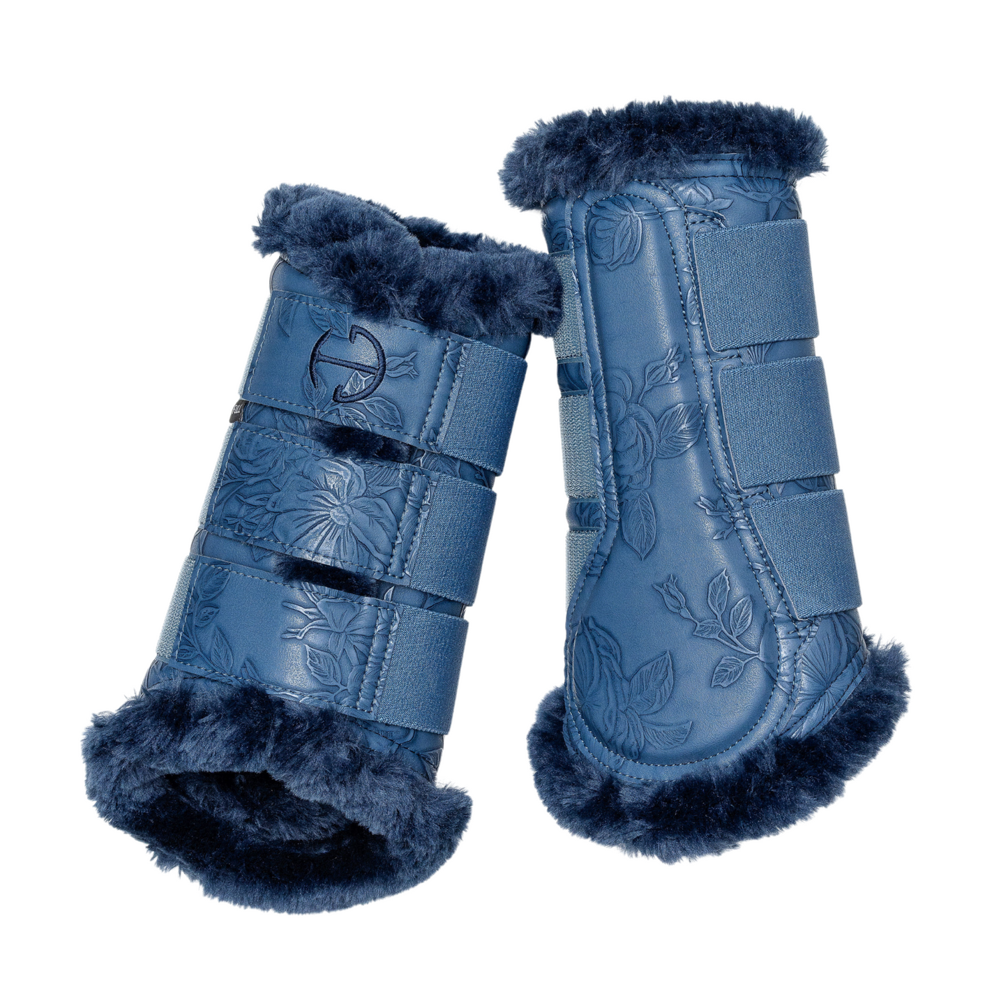 Halter Ego® Romance Collection Brushing Boots - Prussian Blue