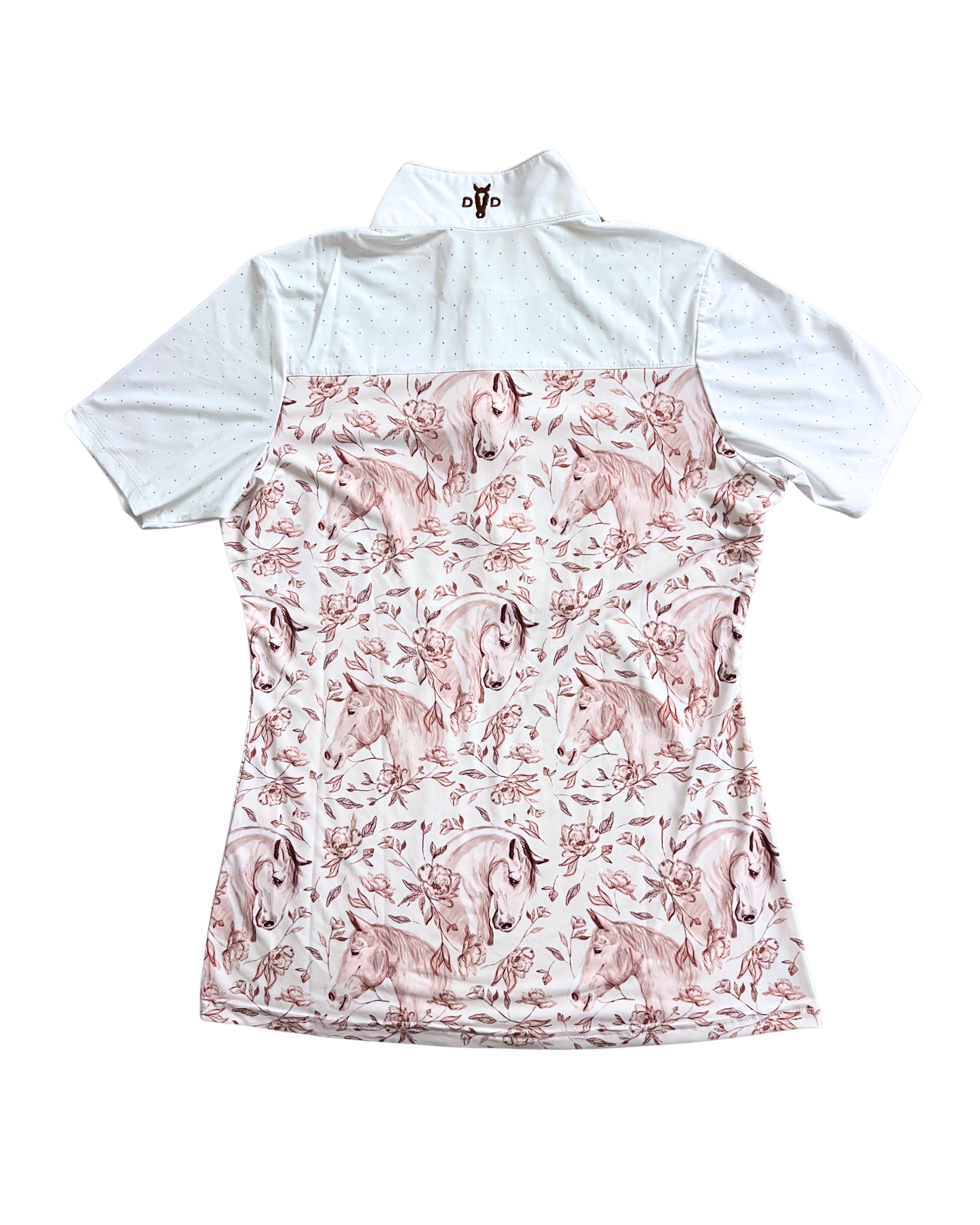 D. D. Short Sleeve Capriole Competition Shirt - SEPIA