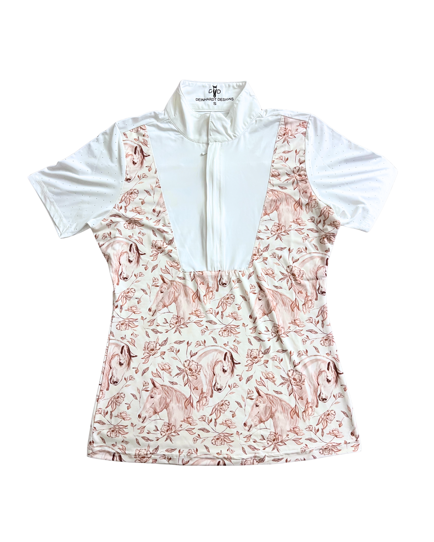 D. D. Short Sleeve Capriole Competition Shirt - SEPIA