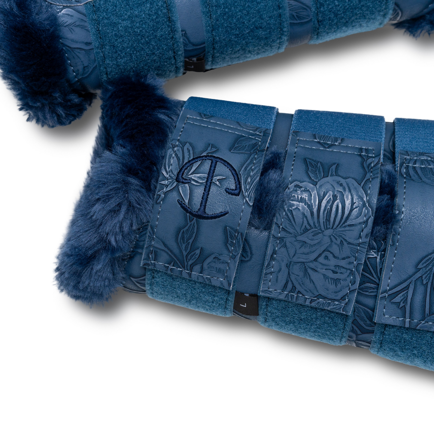 Halter Ego® Romance Collection Brushing Boots - Prussian Blue