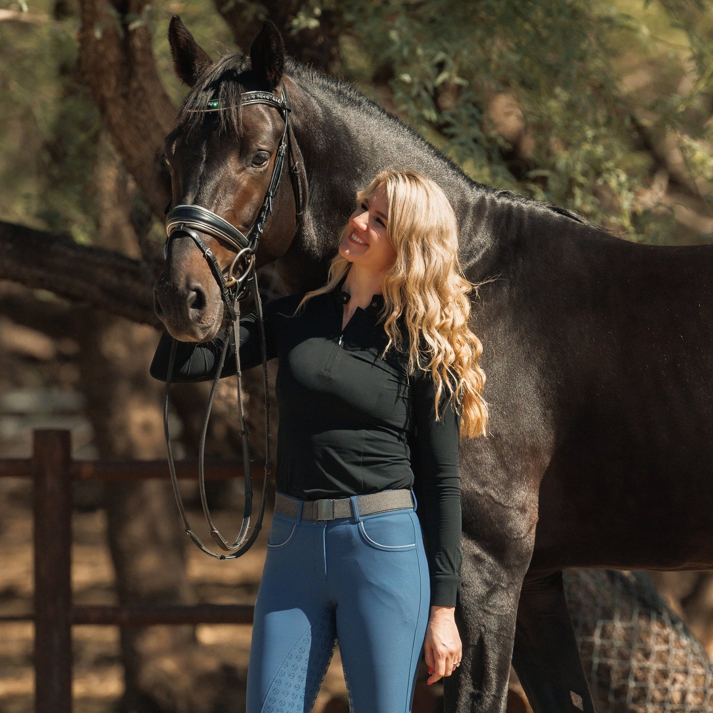 Halter Ego® The Eiffel Tower Black Leather Snaffle Bridle
