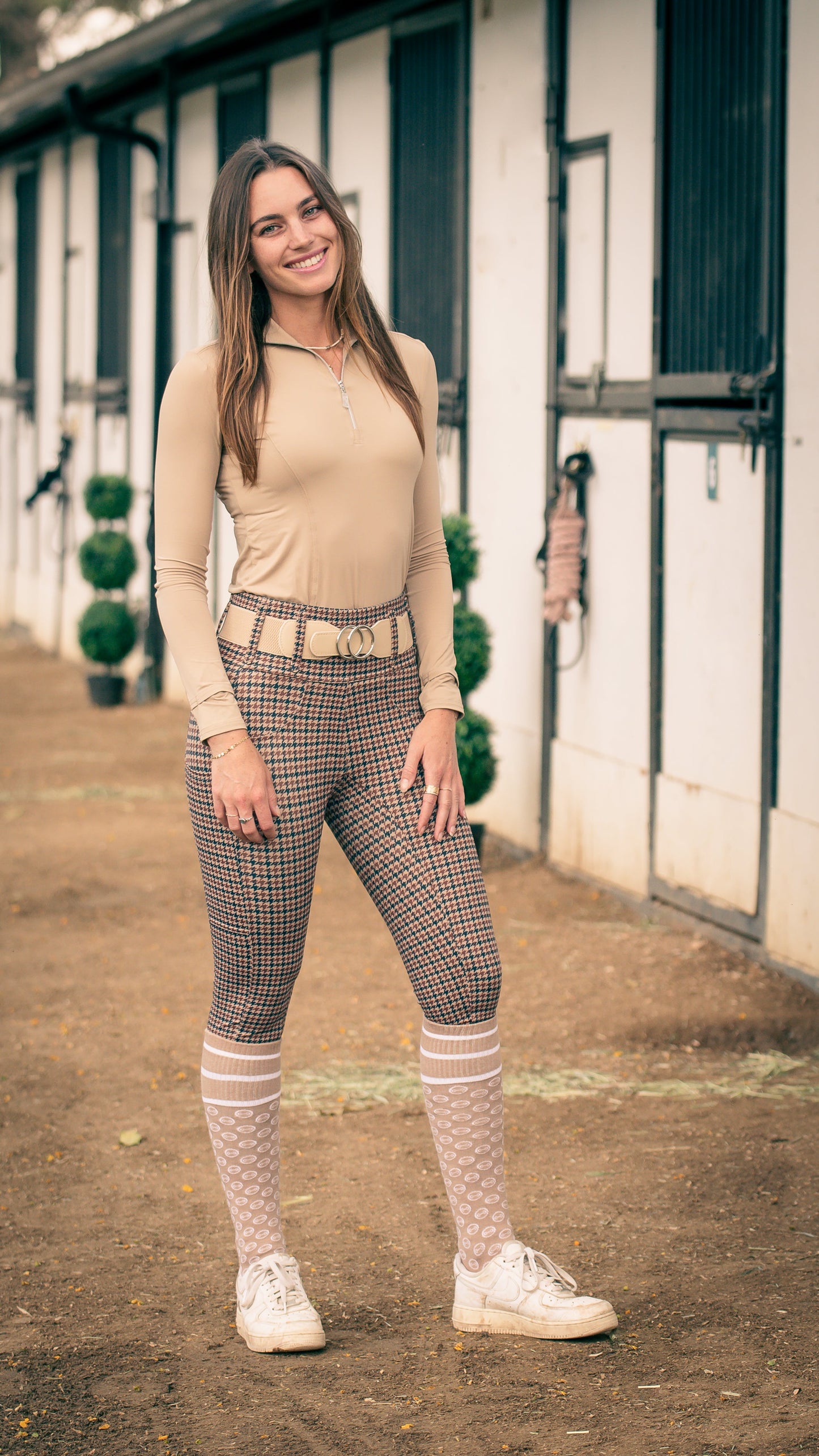 Canter Culture - Athletic Breech - English Houndstooth