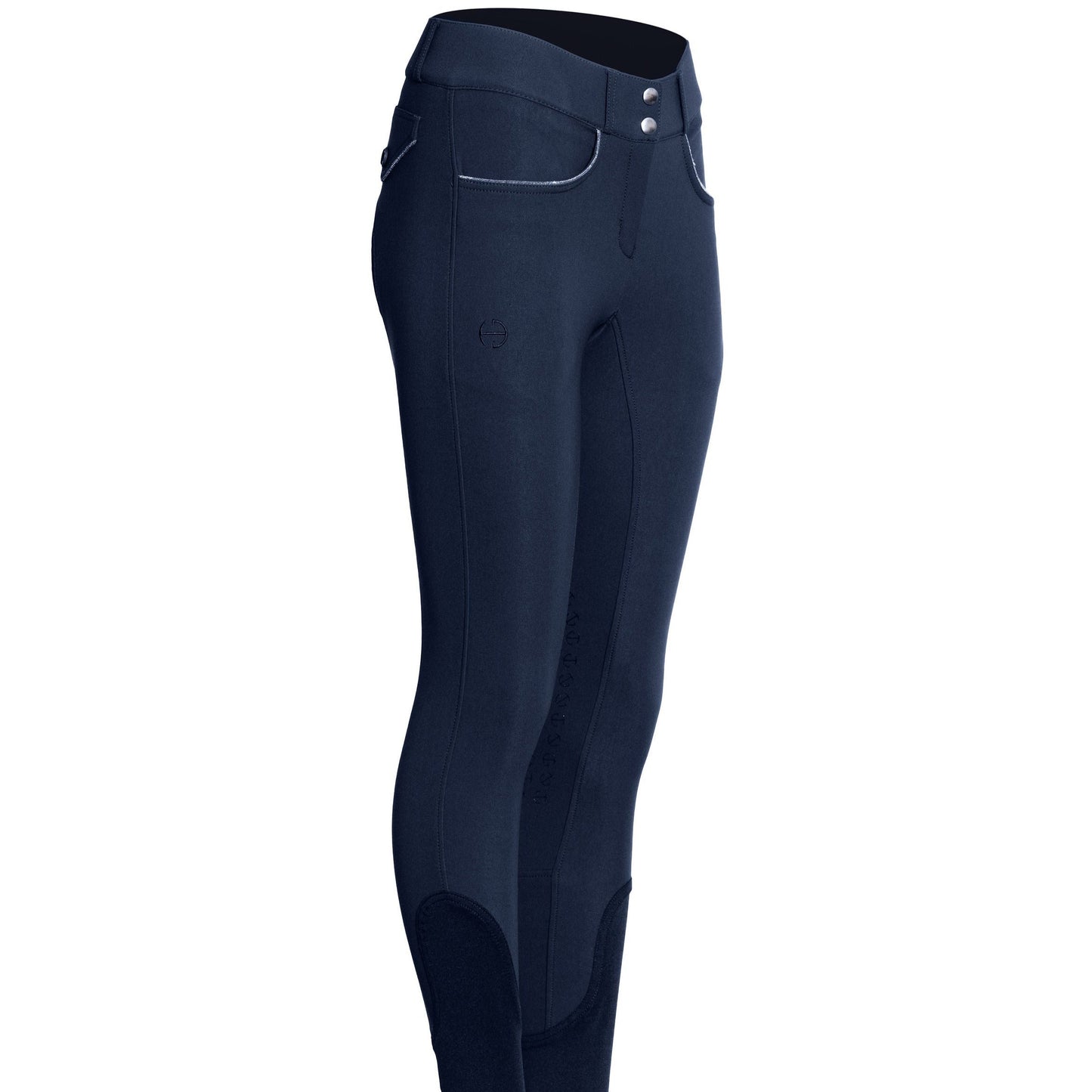 Halter Ego® Evolution Knee Patch Breeches - Navy