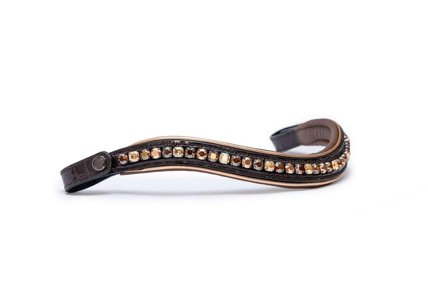 Halter Ego® The Sun King Brown Patent Leather Snaffle Bridle