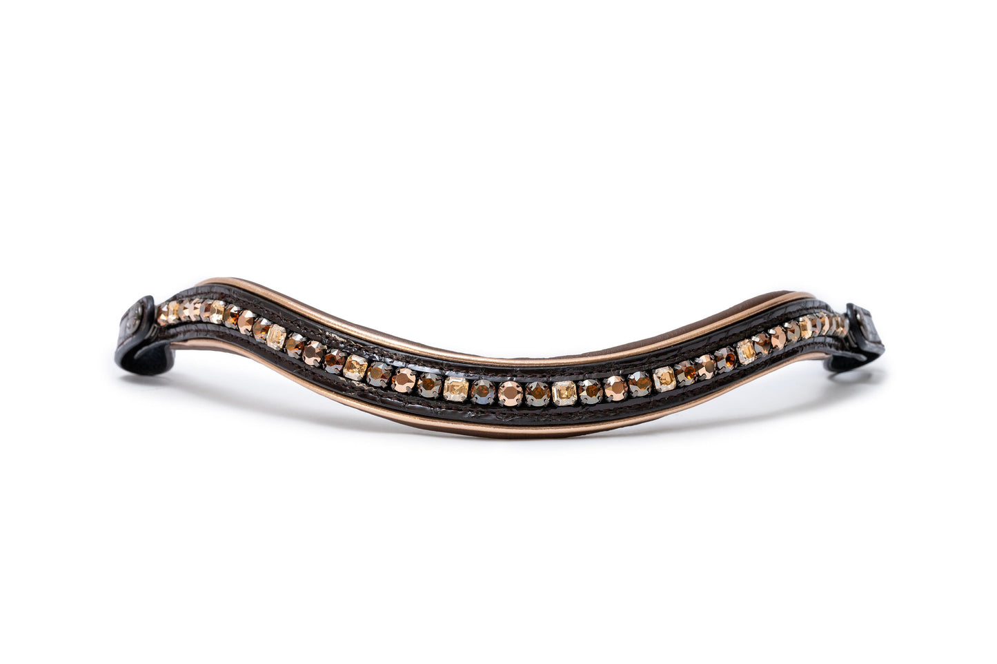 Halter Ego® The Sun King Brown Patent Leather Snaffle Bridle