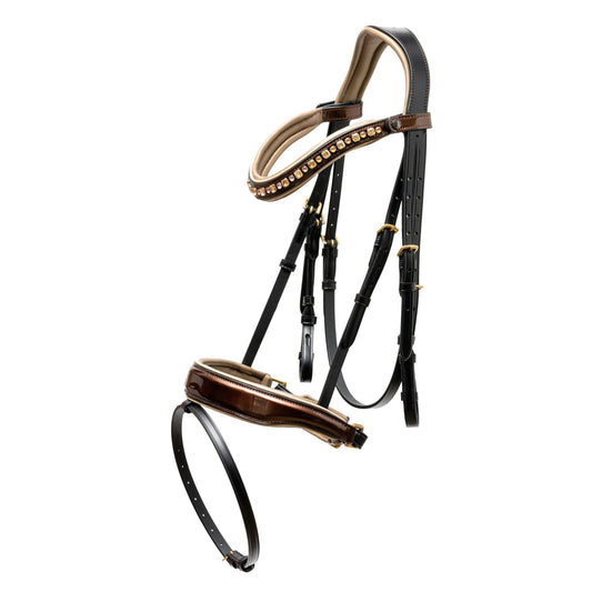 Halter Ego® The Champagne Black Leather Snaffle Bridle
