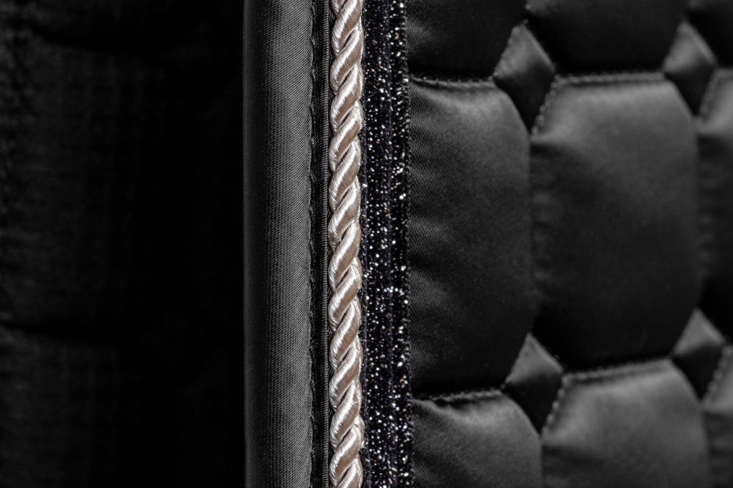 Halter Ego® Satin Classic Dressage Saddle Pad - Ebony
