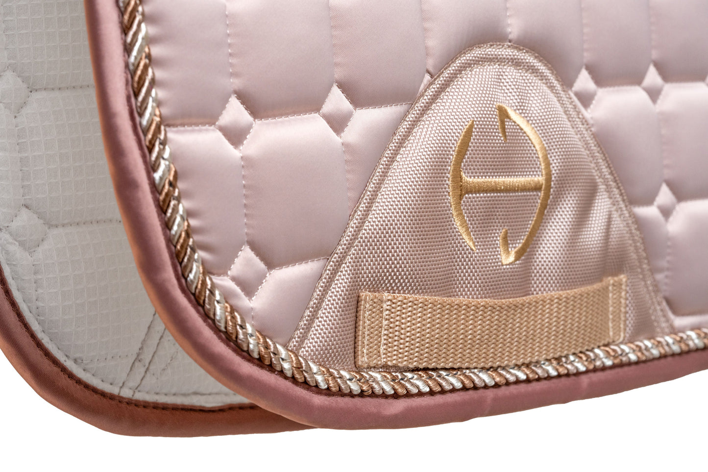 Halter Ego® Satin Classic Dressage Saddle Pad - Champagne Taupe