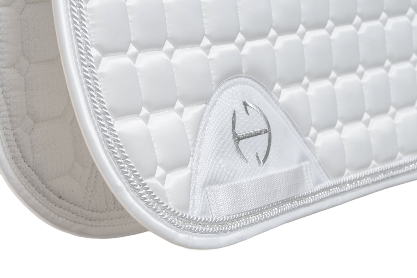 Halter Ego - Satin Classic Dressage Saddle Pad - White