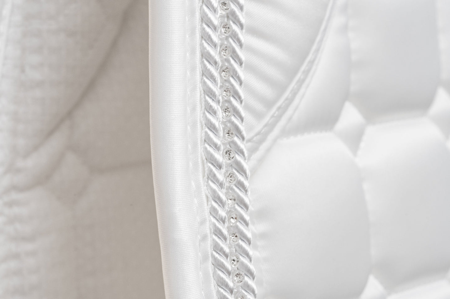 Halter Ego - Satin Classic Dressage Saddle Pad - White