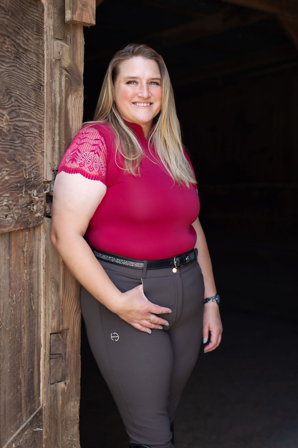 Halter Ego® Evolution Knee Patch Breeches - Demitasse