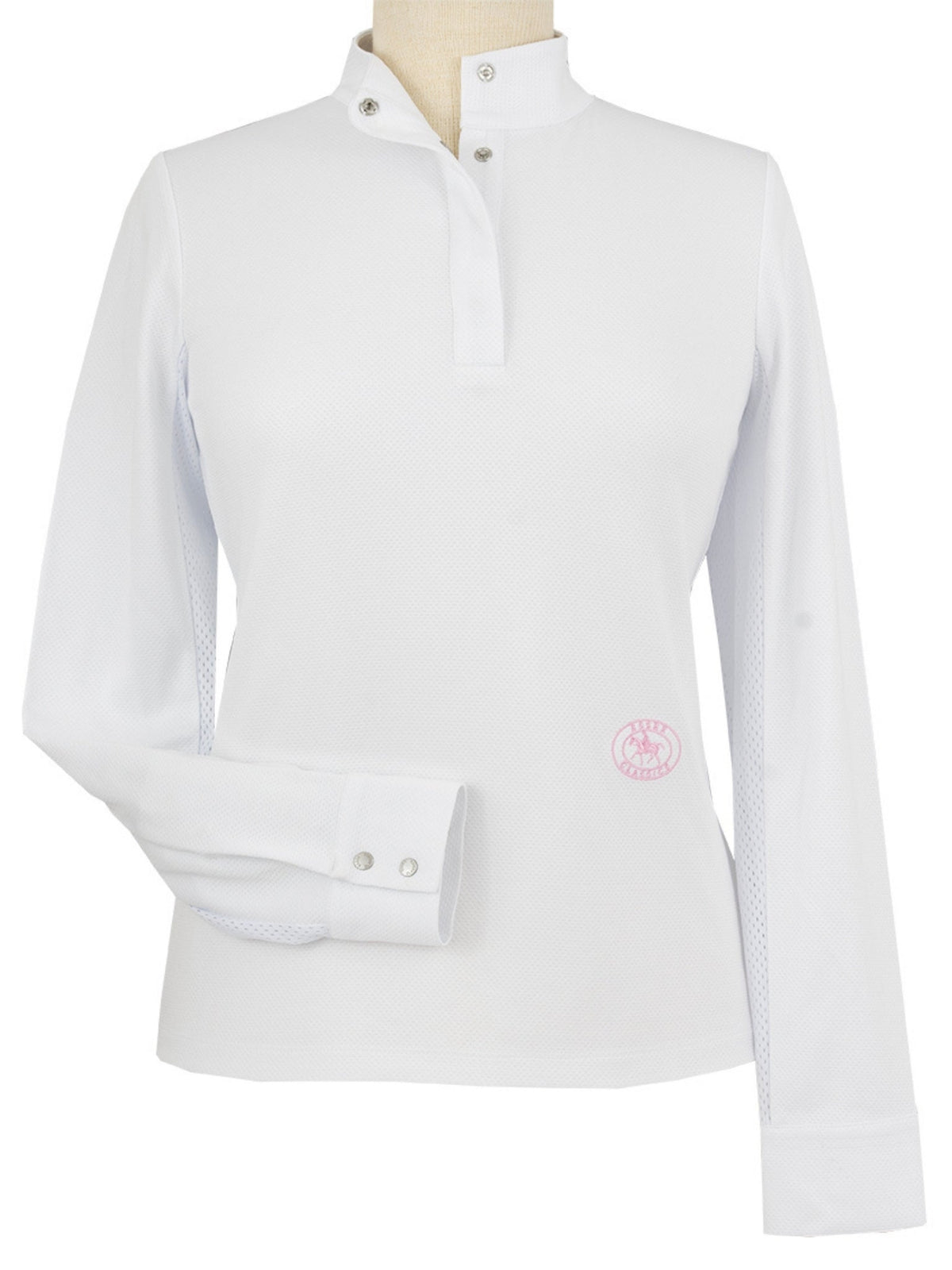 Essex Classics - Cambridge Ladies Long Sleeve Show Shirt - White