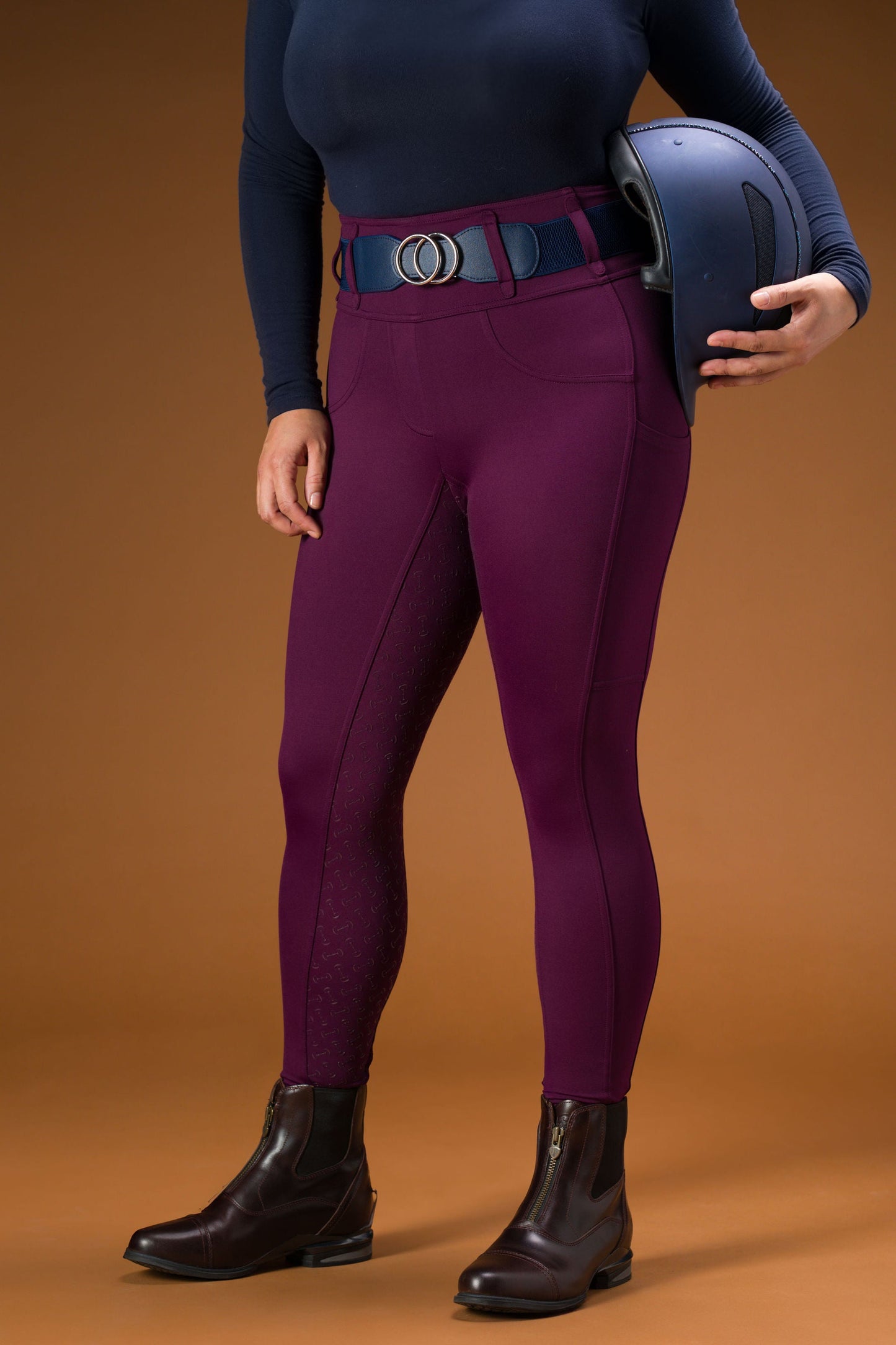 Canter Culture - Athletic Breech - Purple Rein