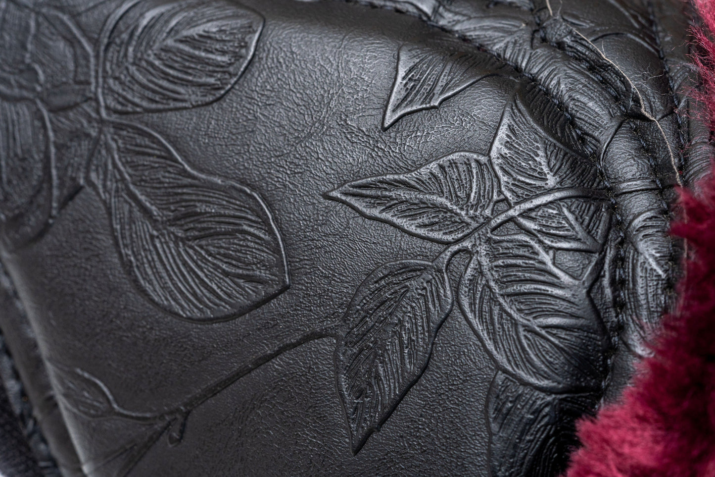 Halter Ego® Romance Collection Brushing Boots - Black & Crimson Rose