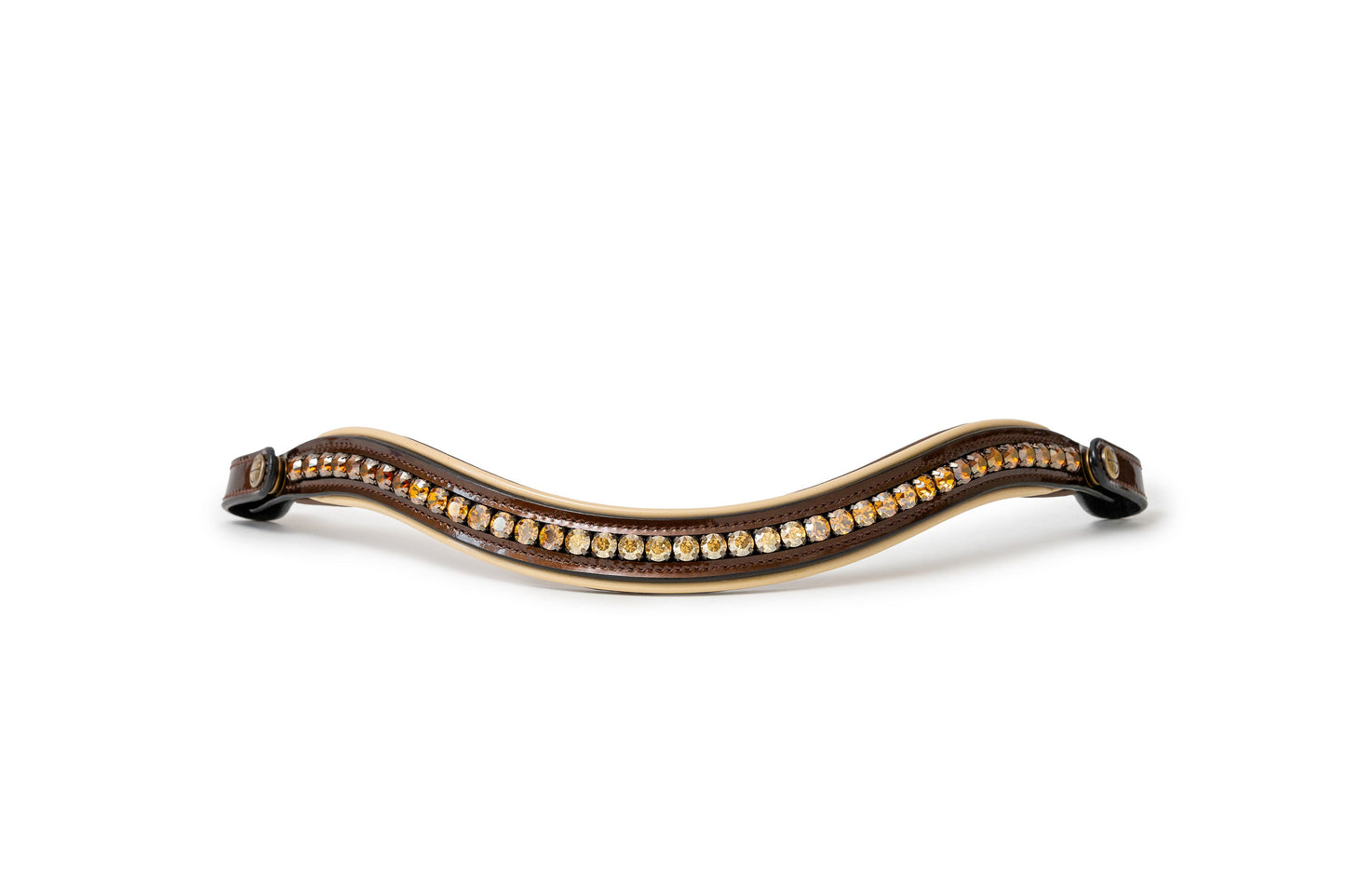 Halter Ego® The Catalonia Metallic Bronze Leather Snaffle Bridle with Removable Flash