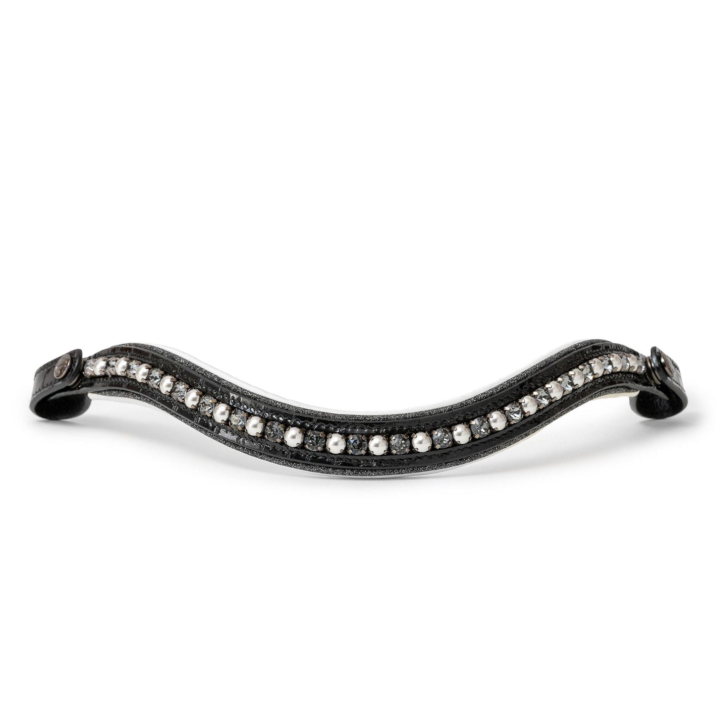 Halter Ego® The Harlow Black Rolled Leather Double Bridle