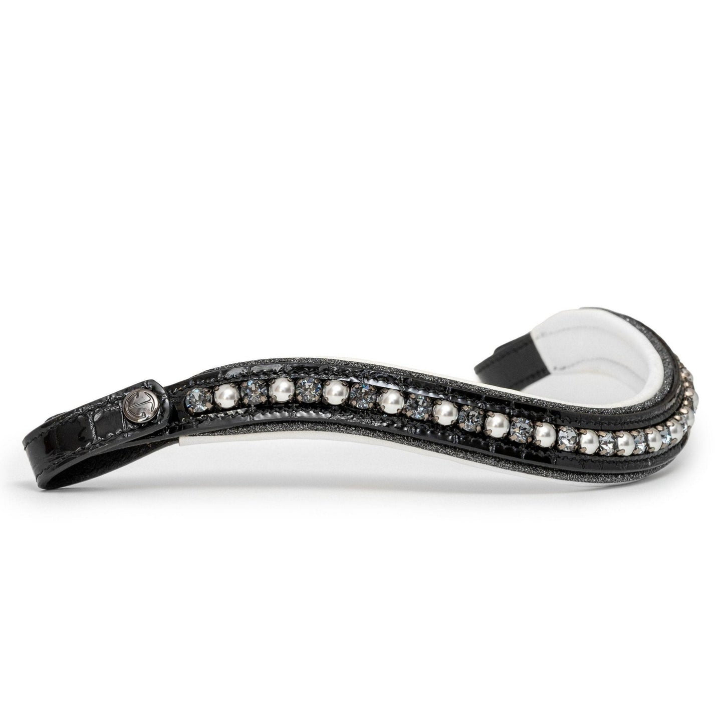 Halter Ego® The Harlow Black Rolled Leather Double Bridle