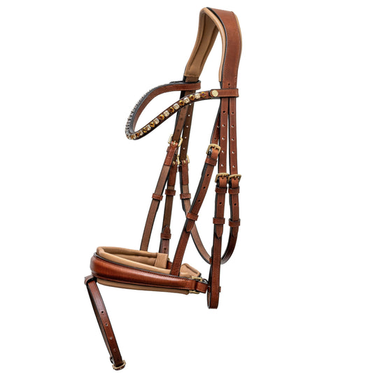 Halter Ego® The Dakar - Cognac Leather Snaffle Bridle
