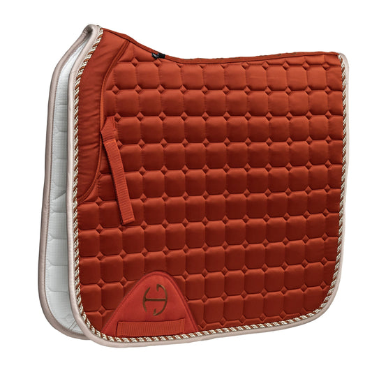 Halter Ego® Satin Classic Dressage Saddle Pad - Rust