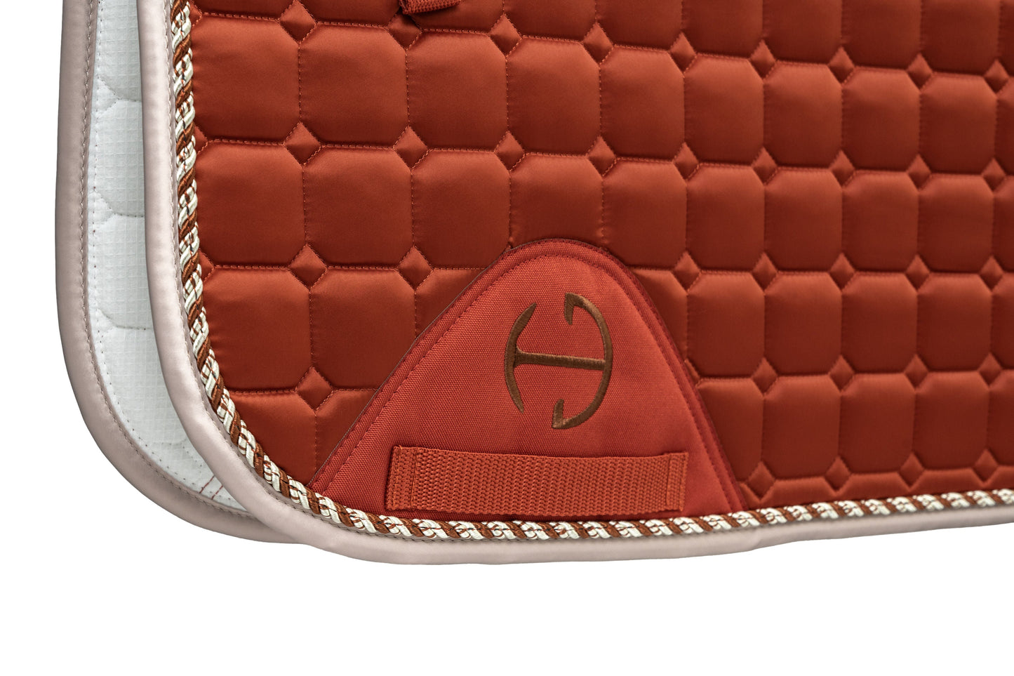 Halter Ego® Satin Classic Dressage Saddle Pad - Rust