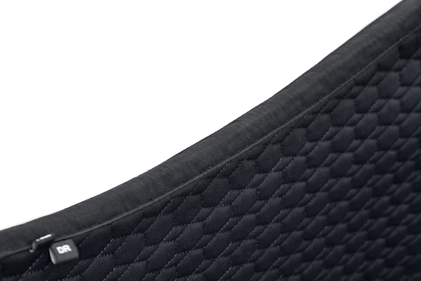 Halter Ego® European Cotton Dressage Saddle Pad - Black with Crystal & Gunmetal Trim