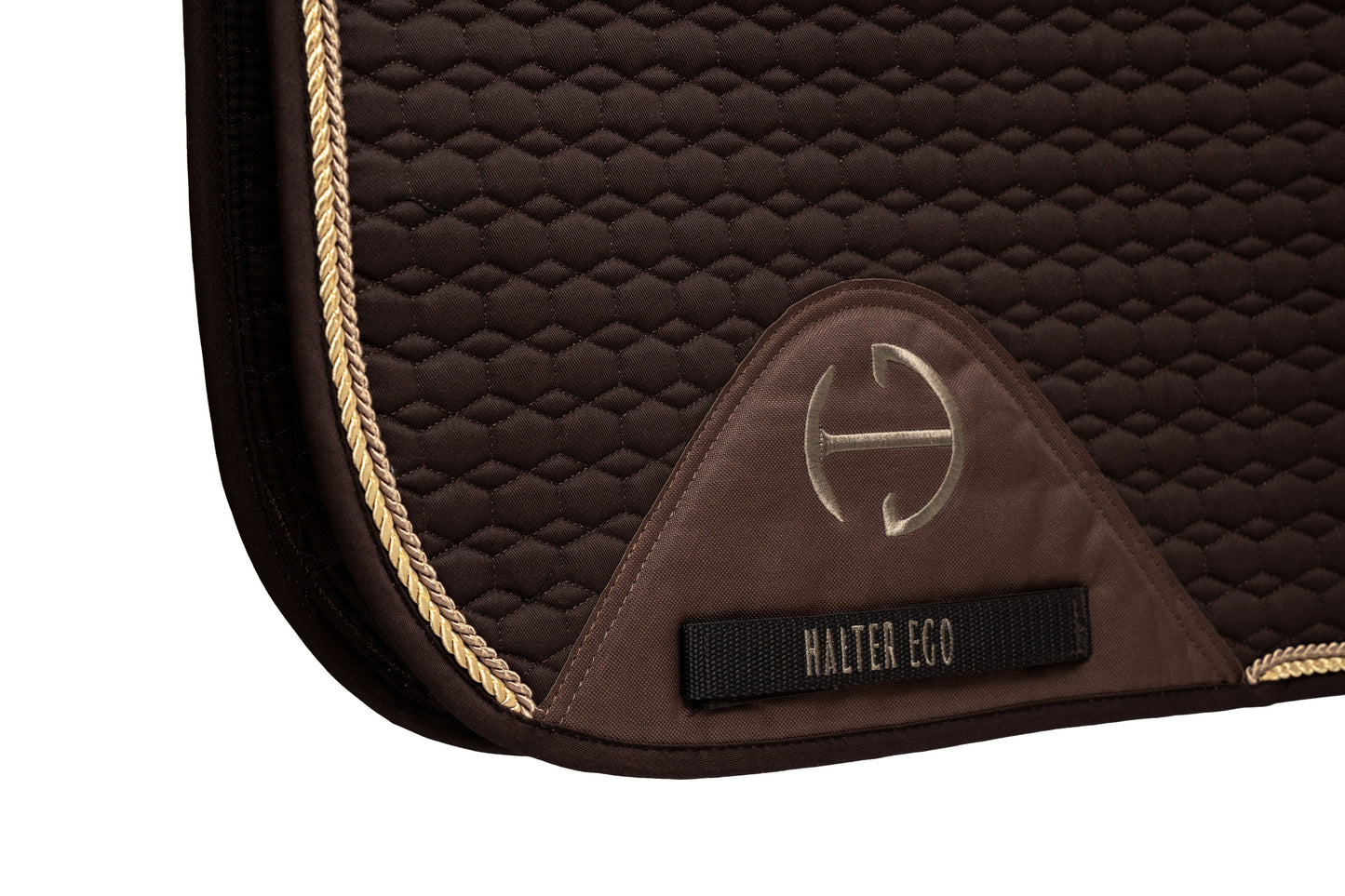 EHalter Ego® uropean Cotton Dressage Saddle Pad - Chocolate