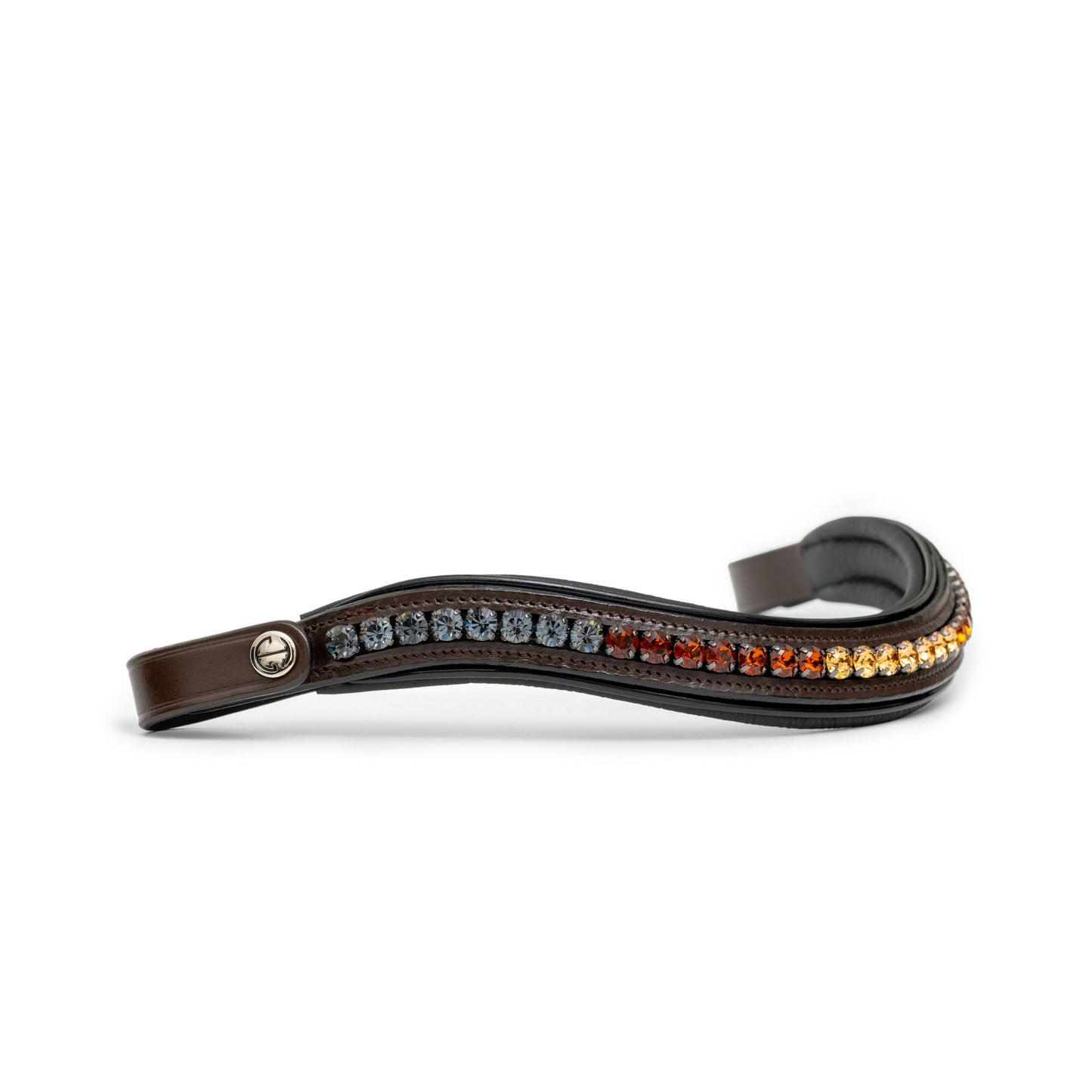Halter Ego® The Sarah - Maple Brown Leather Snaffle Bridle with Removable Flash