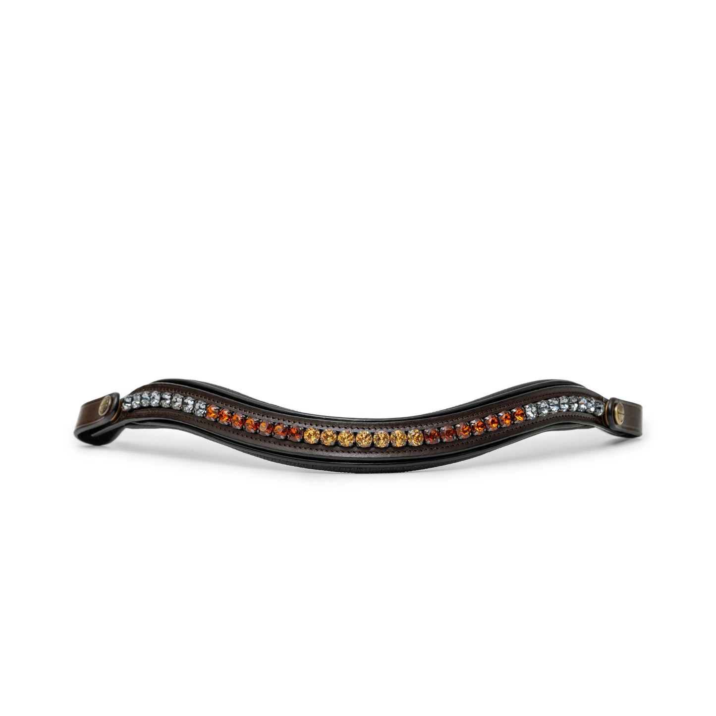Halter Ego® The Sarah - Maple Brown Leather Snaffle Bridle with Removable Flash