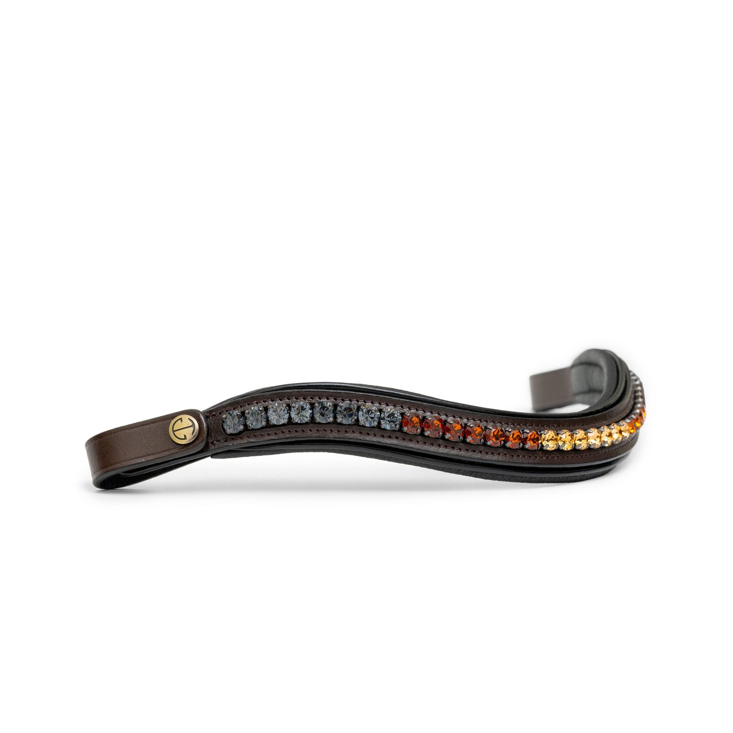 Halter Ego® The Sarah - Maple Brown Leather Snaffle Bridle with Removable Flash