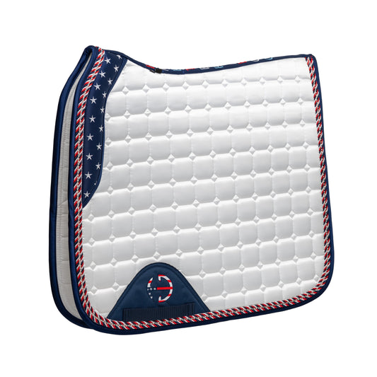Halter Ego® Limited Edition TEAM USA Satin Classic Dressage Saddle Pad (Cob)