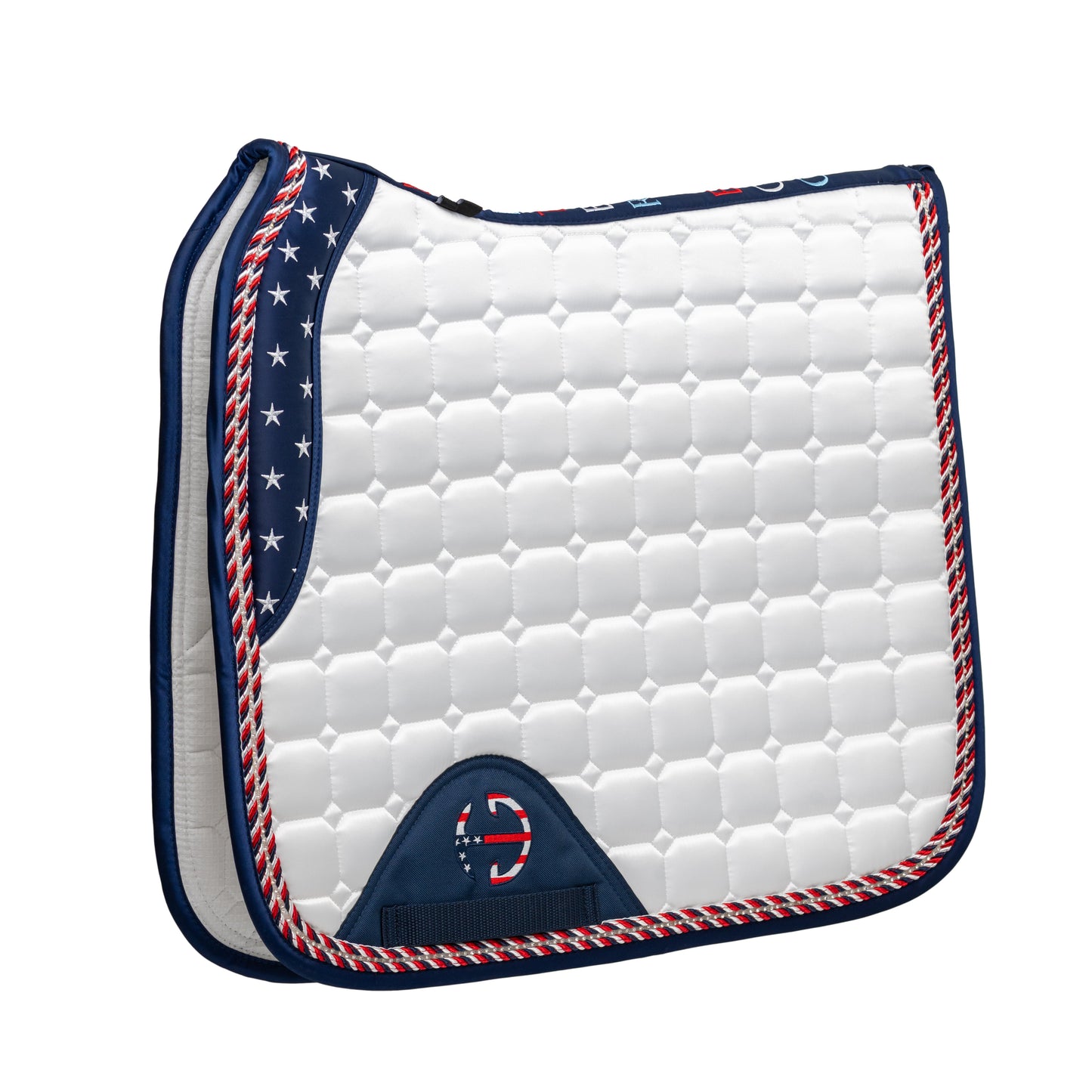 Halter Ego - Limited Edition TEAM USA Satin Classic Dressage Saddle Pad (Full)