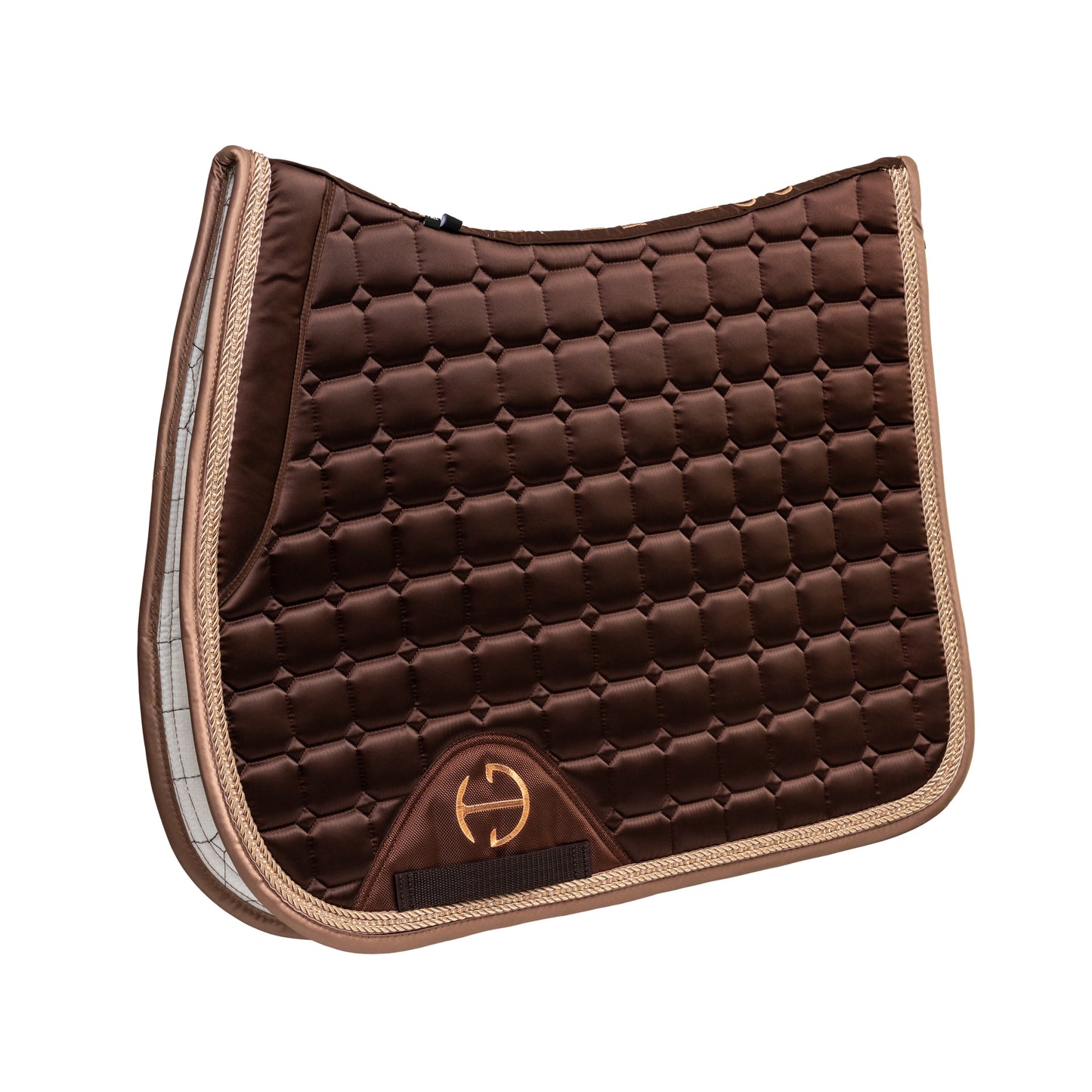 Halter Ego - Satin Classic Jump Saddle Pad - Gilded Mocha