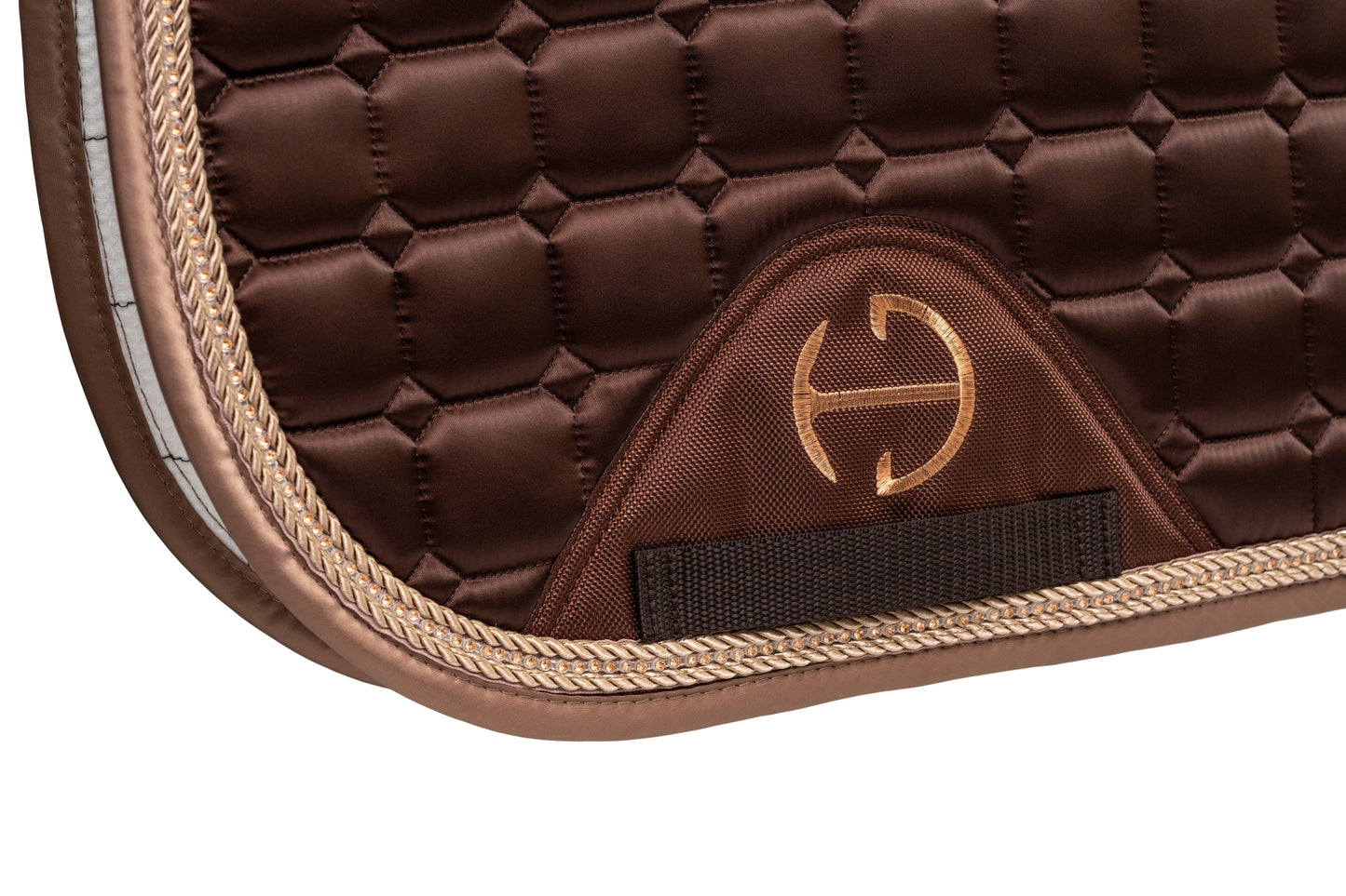 Halter Ego - Satin Classic Jump Saddle Pad - Gilded Mocha