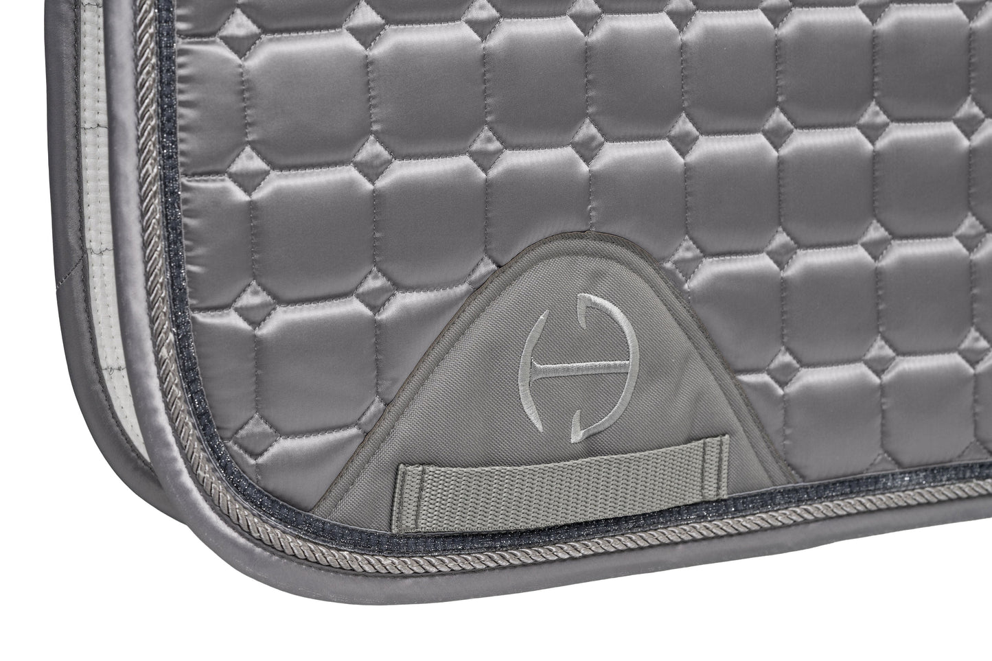 Halter Ego - Satin Classic Dressage Saddle Pad (Cob) - Platinum