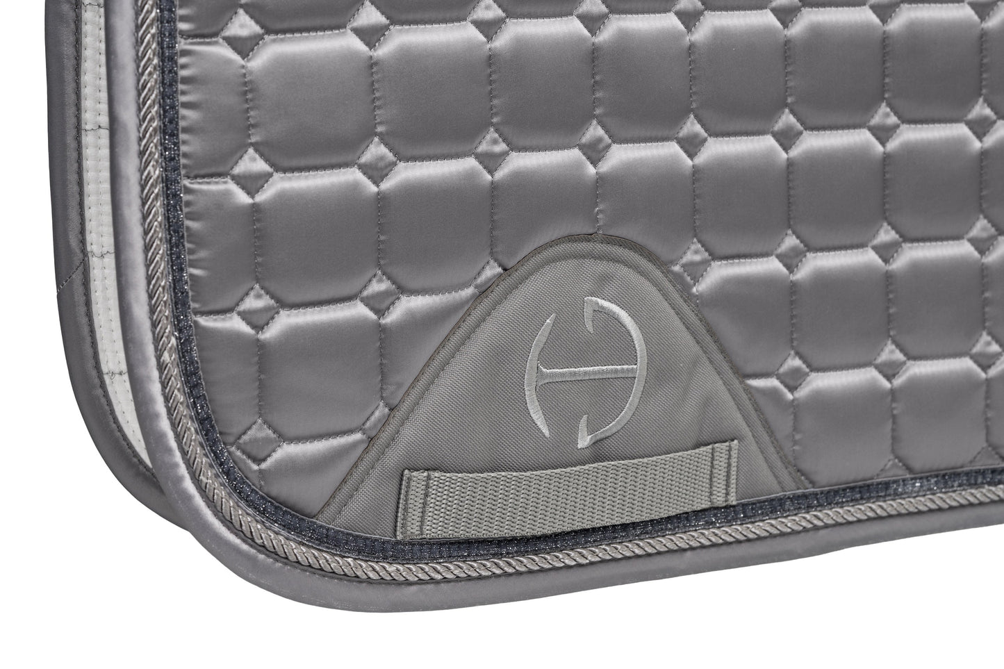 Halter Ego - Satin Classic Jump Saddle Pad - Platinum