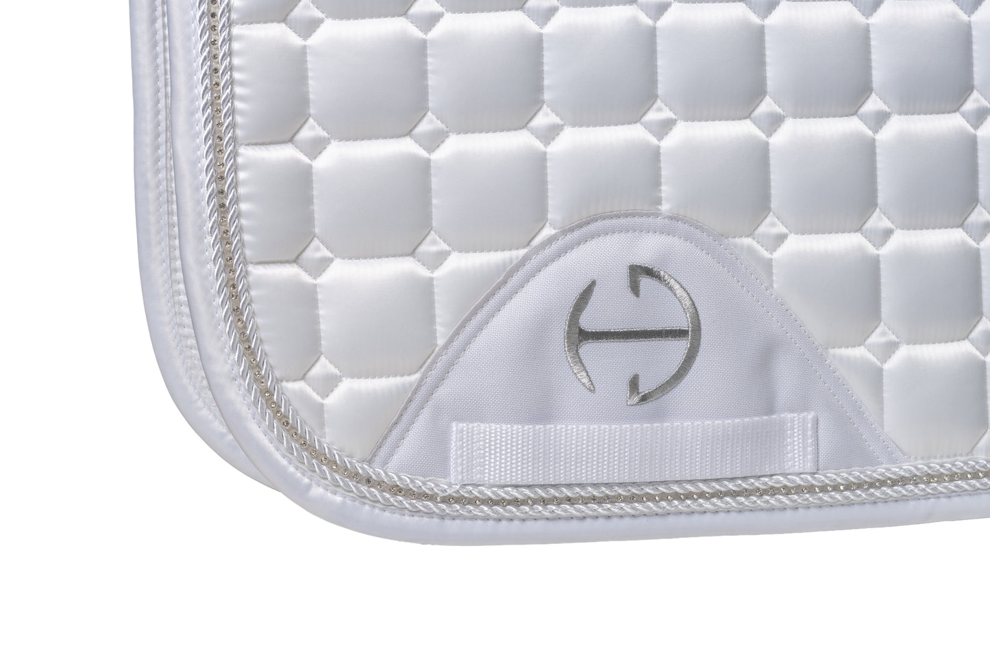 Halter Ego - Satin Classic Dressage Saddle Pad - White