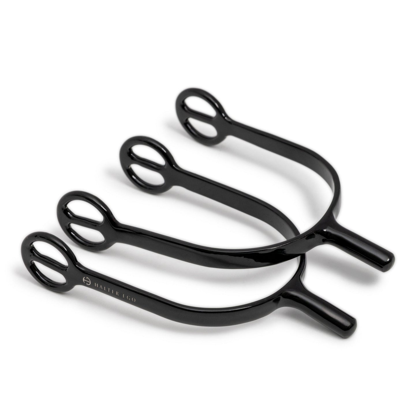 Halter Ego® Gloss Black Long Shank Spurs
