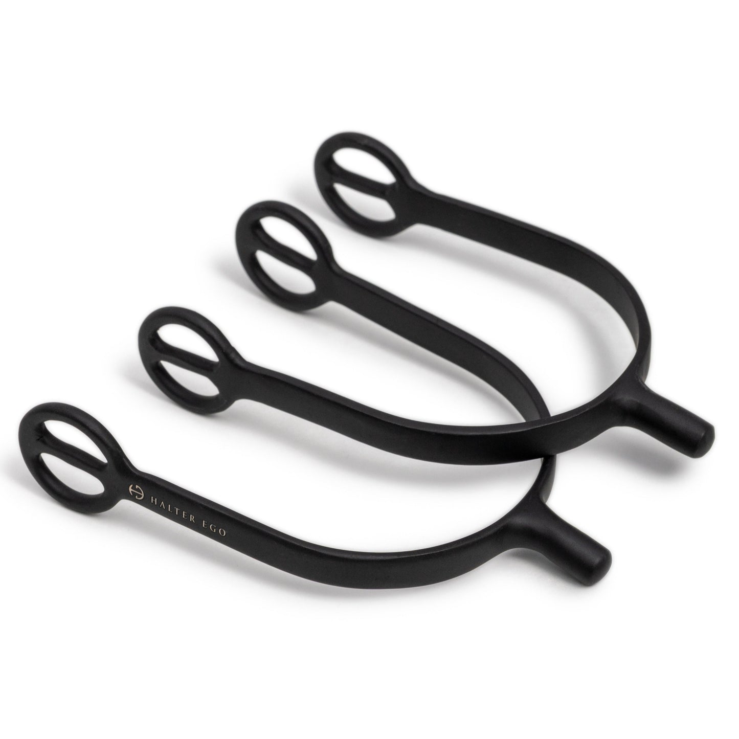 Halter Ego® Matte Black Spurs - Short Shank